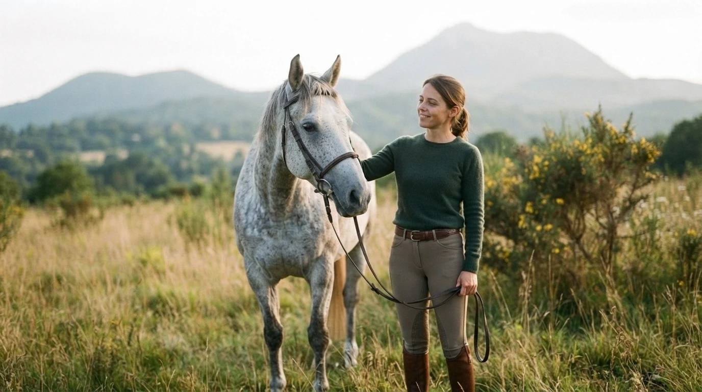 Cours d'équitation à Aydat, Puy-de-Dôme